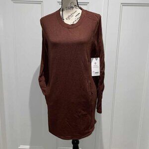 ATHLETA Balance Dress - M Petite | Mahogany Heather – NEW WITH TAGS